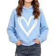 thumbnail image 3 of Abtuhar Fall Hooded Pullover Sweatshirt for Kids Girls Solid Long Sleeve Tops for 1-10 Years, 3 of 5