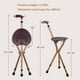 thumbnail image 2 of Bastón plegable ajustable con asiento, gran capacidad, ligero, con luz LED y 3 patas retráctiles, ideal para personas mayores, ayuda para viajes al aire libre., 2 of 5