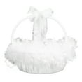 thumbnail image 2 of Cesta De Flores De Boda, Cesta De Flores Para Niña, Portátil, Duradero, Encaje Premium Para Ceremonia, Fiesta, Boda ANGGREK Wedding Basket, 2 of 8