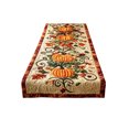 thumbnail image 2 of Aonerit Quilted Pumpkin Maple Leaf Tablecloth, Printed Thanksgiving Dining Decor, Washable Living Room Cover, Seasonal Home Party Table Accessory, 2 of 7