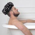 thumbnail image 2 of OULII Reusable Bath Shower Cap Water Resistance Microfiber Black 1Pack, 2 of 7