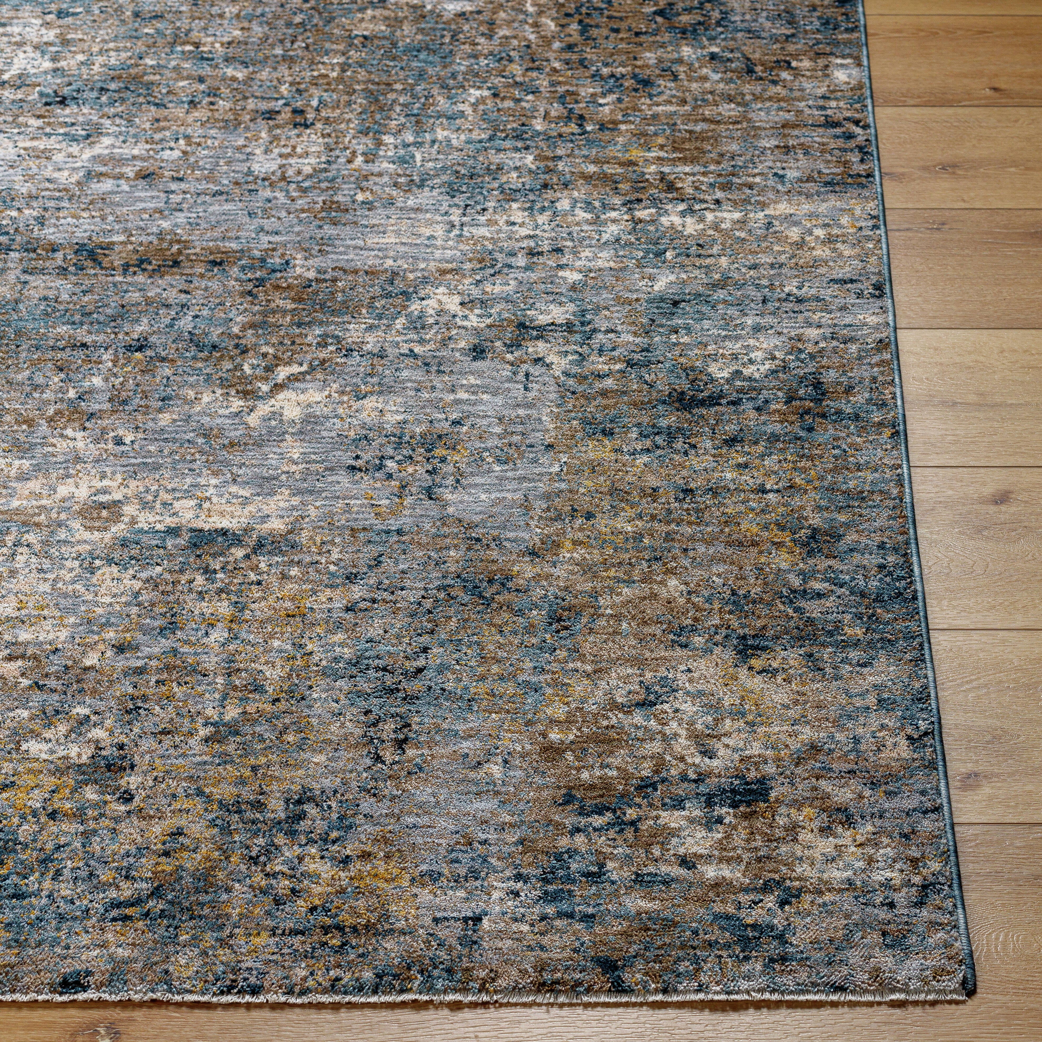 Better Homes & Gardens Green Abstract Scatter Indoor Area Rug, Green, 2'7" x 4