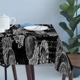 thumbnail image 4 of Black Coastal Table Cloth Waterproof Tablecloths, Nautical Ocean Starfish Seashells Coral Tablecloth Dining Table Cover for Kitchen Party Tabletop Outdoor, Rectangle Tablecloth 60x120 Inch, 4 of 9