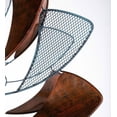 thumbnail image 6 of Copper Metal and Verdigris Mesh Flower Wind Spinner, 6 of 8