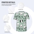 thumbnail image 3 of Uemuo Puppy Print Mens Polo Shirts Baseball T-shirt Performance Short Sleeve Golf Shirt Moisture Wicking Athletic Casual Collared T-Shirt-4X-Large, 3 of 7