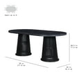 thumbnail image 4 of Beautiful by Drew Oval Dining Table, Rich Black, 4 of 11
