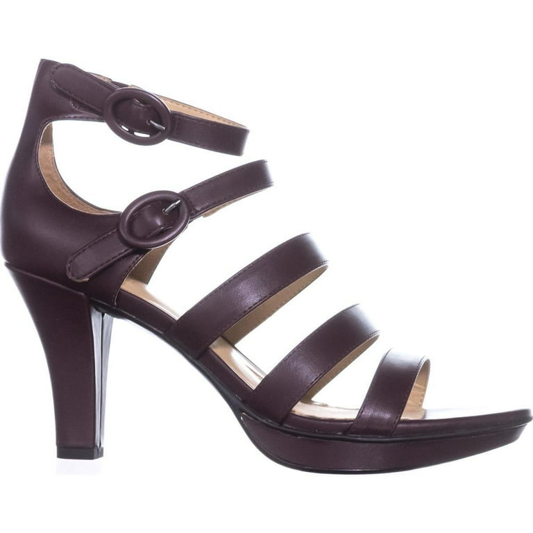 Womens naturalizer Dessie Strappy Platform Sandals Bordo Walmart