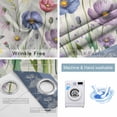 thumbnail image 2 of Blue Wildflowers Blackout Curtains for Bedroom, Farmhouse Country Spring Butterfly Floral Thermal Insulated Kitchen Drapes with Grommets, Light Blocking Window Treatment, 2 Panels 42" x 63", 2 of 7