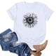 thumbnail image 5 of Blusas de Manga Corta para las Mujeres Divertida Impresión Cuello Redondo Camiseta Vintage, Blusas de Primavera para las Mujeres, 5 of 5