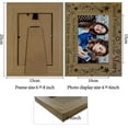 thumbnail image 2 of Good Friends are Like Stars Frame Wooden Picture Frames Natural Wood Vintage Friendship Engraved Memorial Photo Tabletop Decor for Christmas Birthday Graduation Keepsake 7.9 x 5.9 Inch Brown, 2 of 9