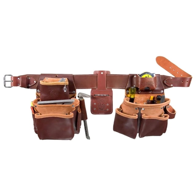 Set de cinturones para herramientas Occidental Leather Pro Framer, 22 bolsillos