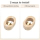 thumbnail image 4 of Uxcell 1 Set Timbre de Tienda, Timbre de Puerta de Madera Colgante, Beige, Circular, 4 of 7