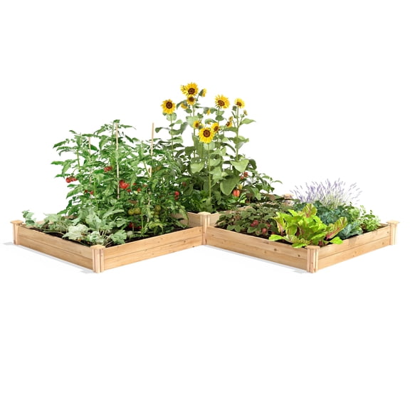 Greenes Fence 4' x 12' x 7-10.5" (3/4" Thick) Premium Cedar Raised Garden Bed