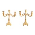 thumbnail image 1 of 2x Candelabros Candelabros Candelabro Romántico Candelabro Centro de mesa Artesanía para boda Té Luz Aniversario Fiesta Decorativa, 1 of 8