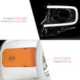 thumbnail image 4 of DNA Motoring For 07-14 Ford Expedition LED DRL Chrome Amber Projector Headlight Lamps Pair, 4 of 12