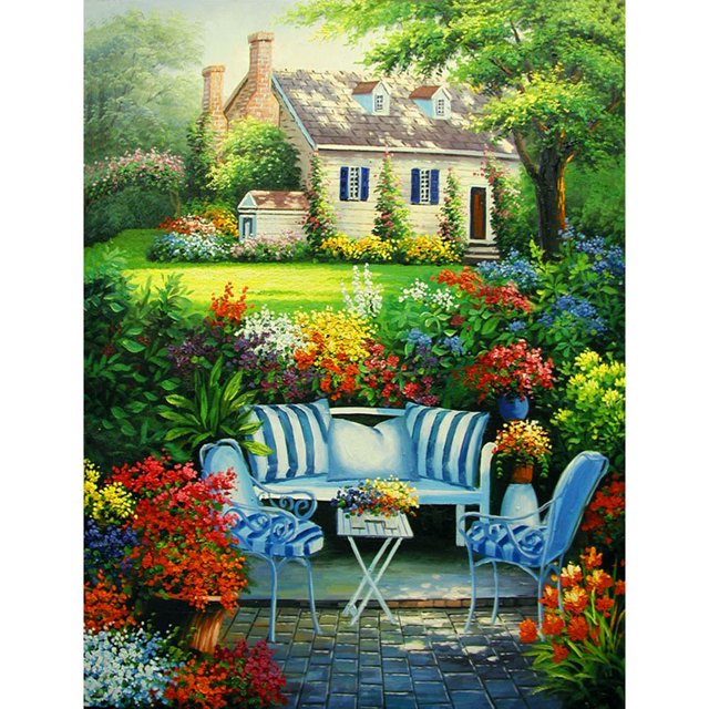 Taladro Pintura Diamante (DE1459) 5D Kit Completo DIY Jardín Resina Rhinestone Bead Craft 45x60cm FLhrweasw Nuevo