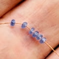 thumbnail image 2 of Six - 3x2 to 2.x1mm Blue Sapphire Faceted Beads 3285C, 2 of 9