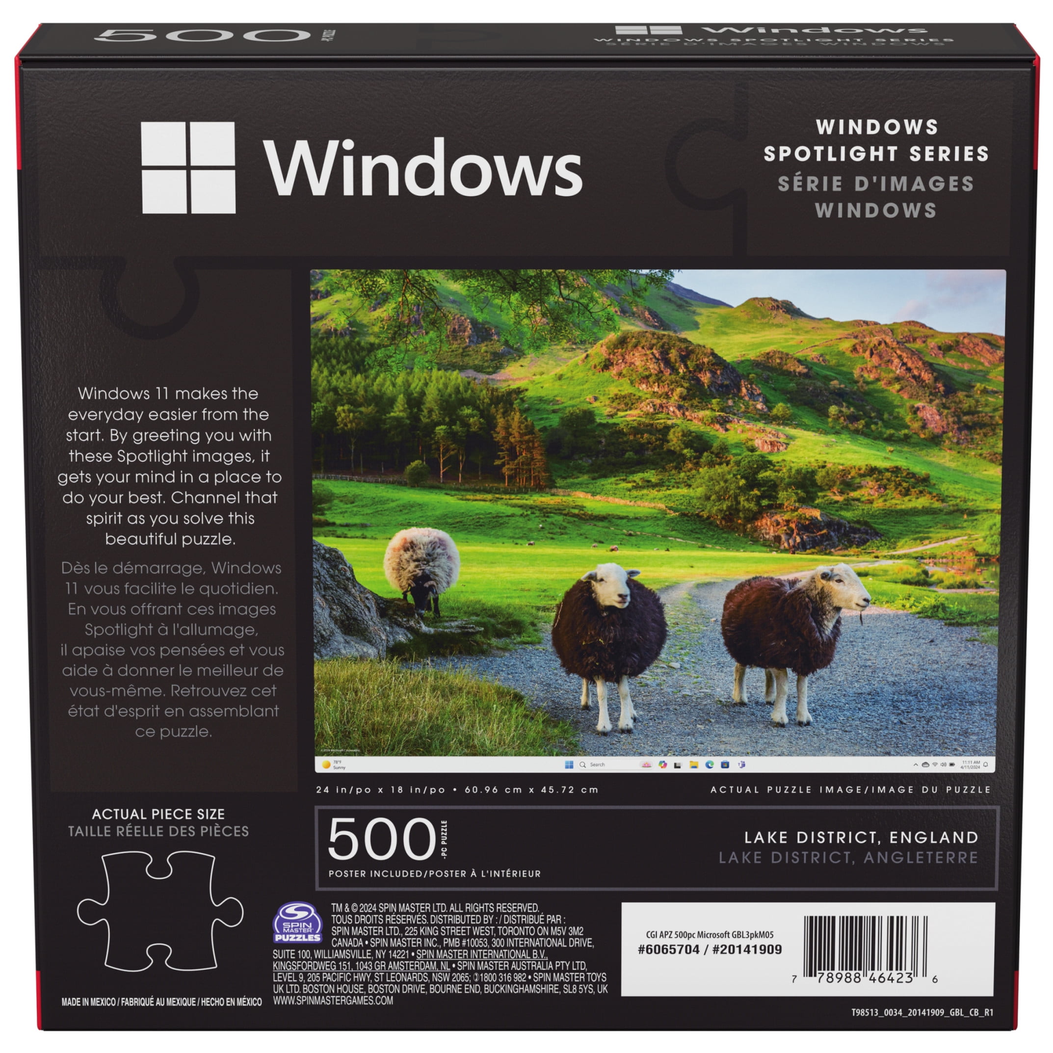 Spin Master Games, Microsoft Windows 500-Piece Jigsaw Puzzle and Poster, for Ages 8 and up