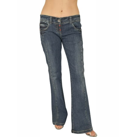 Women's Cotton Jeans 38923-BU-3