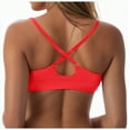 thumbnail image 3 of TOWED22 Women’s Bikini Top Push Up Padded Swim Top V Neck Bathing Suit Tops(Red,S), 3 of 9