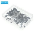 thumbnail image 3 of Uxcell Teardrop Pearl Head Pins, Corsage Pins 1.8" Sewing Straight Pin, Black, 100Pack, 3 of 6
