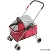 Basket-Style Portable Folding Pet Carrier Stroller
