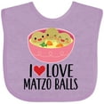 thumbnail image 3 of Inktastic I Love Matzo Balls Boys or Girls Baby Bib, 3 of 4