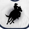 thumbnail image 4 of Inktastic Rodeo Rider Team Roping Boys Baby Bib, 4 of 4