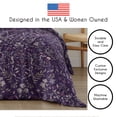 thumbnail image 6 of Sweet Jojo Designs Boho Floral Wildflower Plum Purple Girl King Duvet Cover Bedding Set 3 Piece, 6 of 6