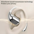 thumbnail image 5 of Nkmbld Portable Bluetooth Headphones Bluetooth 5.4 Wireless Earphones Ear Mounted Directional Sound High-definition Call Intelligent Digital Display Bluetooth Earphones, White, 5 of 8