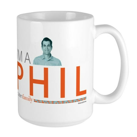 CafePress - Modern Family I'm A Phil Large Mug - 15 oz Ceramic Large (Best Of Modern Family Phil)