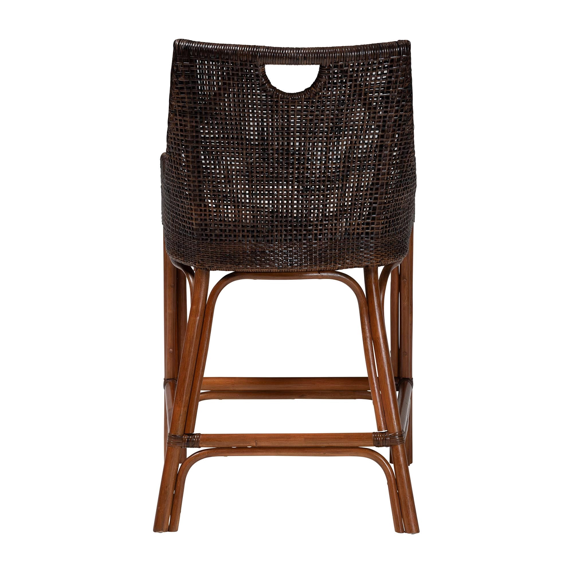 bali & pari Petra Boho Counter Stool, Counter Height, Espresso