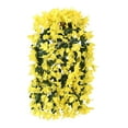 thumbnail image 2 of Simulated Bougainvillea Flowers Artificial Vine Wall Hanging Fake Plants Plastic Decor for Home Garden Indoor Outdoor Decoration, 2 of 7