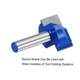 thumbnail image 4 of Unique Bargains 28mm Dia 8mm Shank Bottom Cleaning Router Bit 2 Flutes Carbide Tipped Cutter Uncoated for Woodworking, 4 of 5