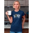 thumbnail image 2 of Dripping Love Gold Heart Shaped T-Shirt Women -Image by Shutterstock, Female Small, 2 of 4