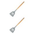thumbnail image 3 of Toystoory Utensilios de cocina de silicona Mango de madera Antiadherente Lavable Reutilizable Utensilios de cocina Interior Casa Cocina Type4 NO4, 3 of 6