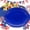 Blue, variant on 50 Count Red Plates Disposable Heavy Duty 10" x 12" Oval Red Plastic Plates for Birthday Picnic BBQ 4th of July