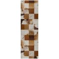 thumbnail image 2 of Addison Rugs Dream Shag Premium Machine Washable Transitional Boxes Brown Runner Rug, 2'3" x 7'6", 2 of 8