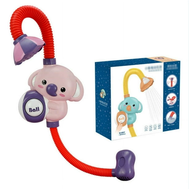 Baby bath water toy - Upgrade Electric Shower Baby Bath Toys, Sprinkler Bathtub Tub Water Toys for Toddlers - Battery Style(red)
