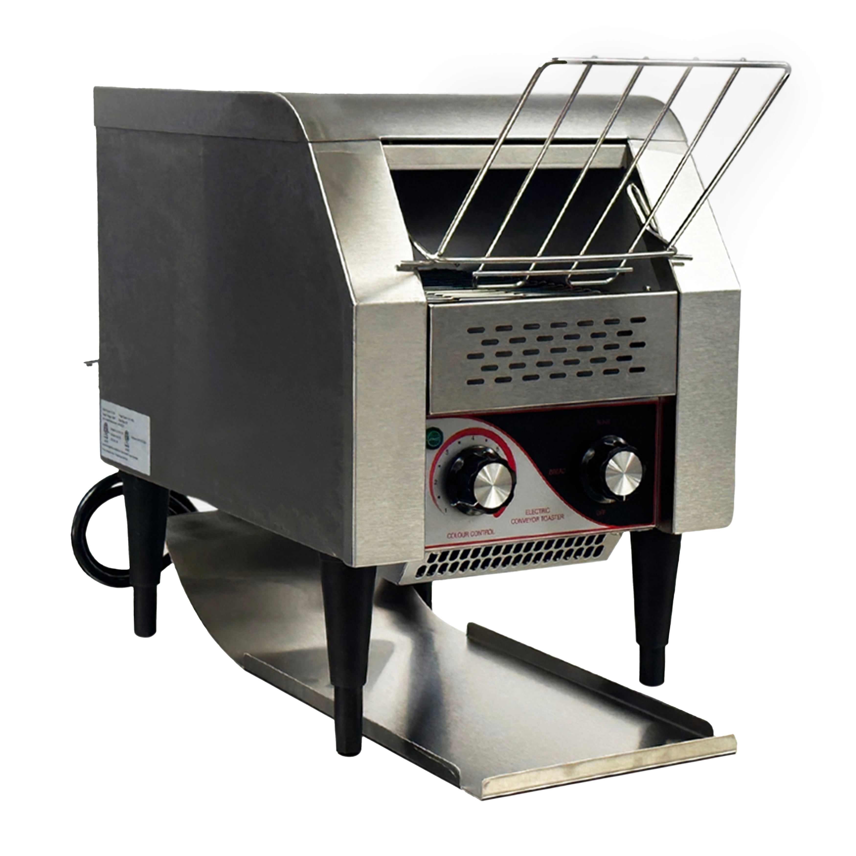 1340W Commercial Conveyor Toaster, Stainless Steel Toasters Countertop Electric Toster