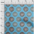 thumbnail image 2 of oneOone Cotton Silk Turquoise Blue Fabric Asian Block Sewing Craft Projects Fabric Prints by Yard 42 Inch Wide, 2 of 4