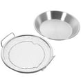 thumbnail image 1 of 1 Ensemble d'Assiette de Service pour Frites, Assiette Ronde pour Huile et Friture, Filet Filtrant, Filet de Refroidissement pour Aliments, 1 of 8