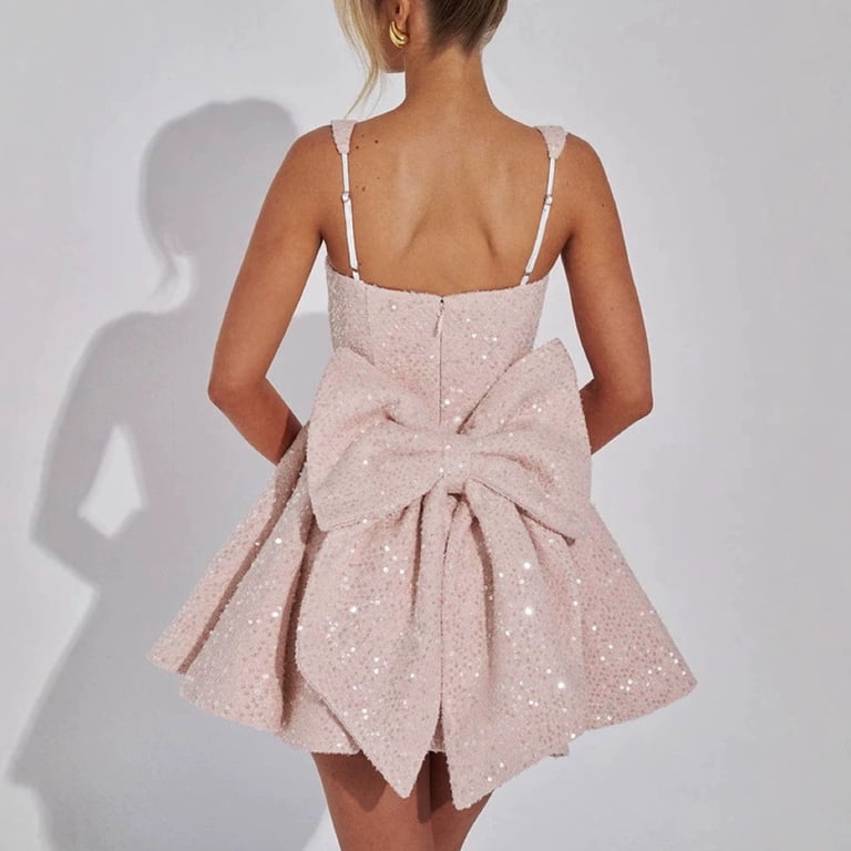 homecoming dress 2024 A-Line V Neck Pink Homecoming Dress With Flutter Sleeves US10 / Pink main image 1