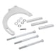 thumbnail image 2 of Kit de montaje de alternador, BOROCO Kit de soporte de alternador CNC Aluminio Plata Reemplazo para bomba de agua, 2 of 5