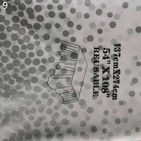 

Naturegr Decorative Table Cover Elastic Wrinkle Resistant Oil-proof Dot Print Dining Decor Table Cloth for Home