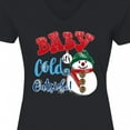 thumbnail image 4 of Inktastic Baby It's Cold Outside Women's V-Neck T-Shirt, 4 of 5