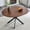 Walnut, variant on Dining Tables Extendable Round Dining Table (43" to 54") - Space-Saving Dining Table with Sturdy Metal Legs,for Small Apartment/Living Room, 4-6 Seater Multi-Functional Kitchen Room Dinner Table,Mod