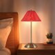 thumbnail image 1 of Lámpara de mesa LED inalámbrica lámpara de mesa táctil de ratán dimmable recargable (rojo), 1 of 8