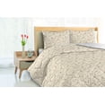 thumbnail image 3 of Ambesonne Floral Down Alternative Quilt Comforter, Blossom Silhouettes Creamy, Twin XL, Champagne Dark Tan, 3 of 5