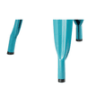 thumbnail image 3 of Cafe Style Stackable Turquoise Metal Restaurant Dining Arm Chair For Indoor or Outdoor Use., 3 of 5